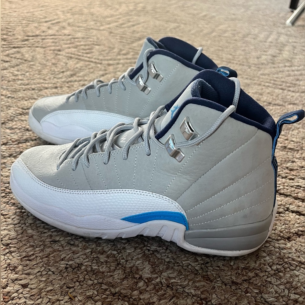 Jordan 12 Retro GS Grey/University Blue